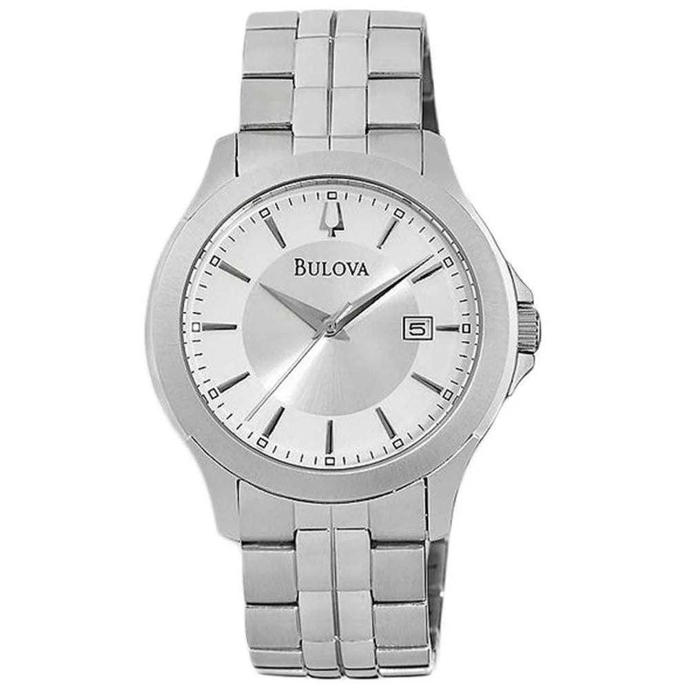 96B167 Men's Sizeilver Dial Sizetainless Sizeteel Bracelet Quartz Watch