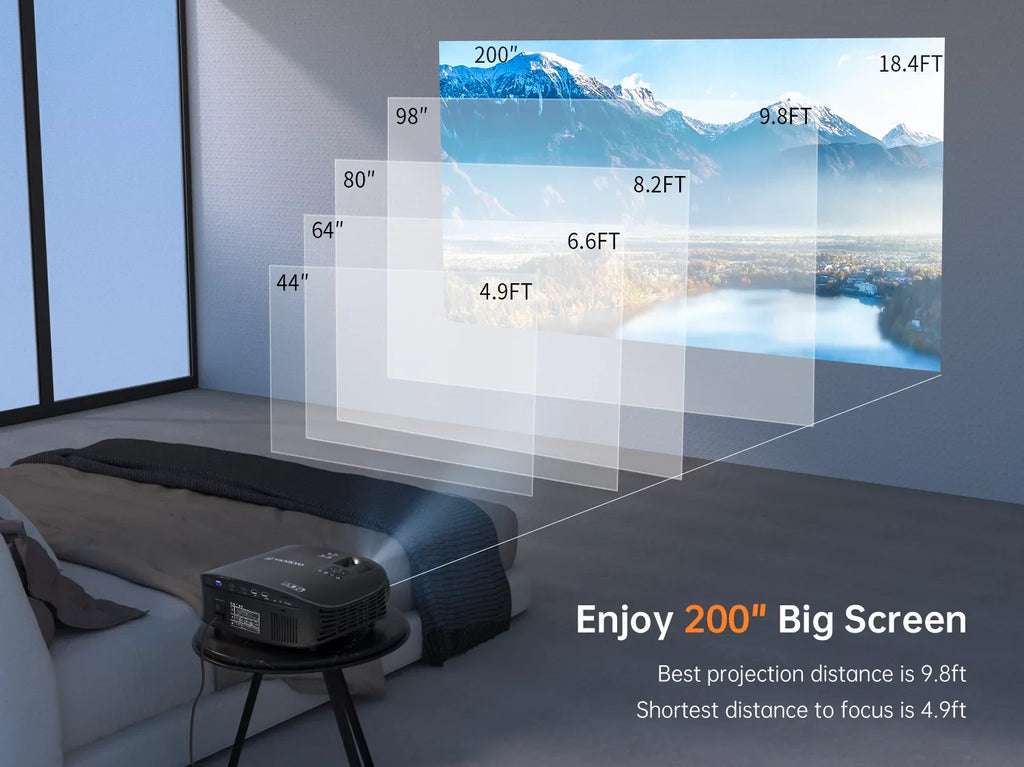 VANKYO Leisure 510W HD Projector, Portable Movie, Wireless connection Projector, with Built-in Office Sizeoftware