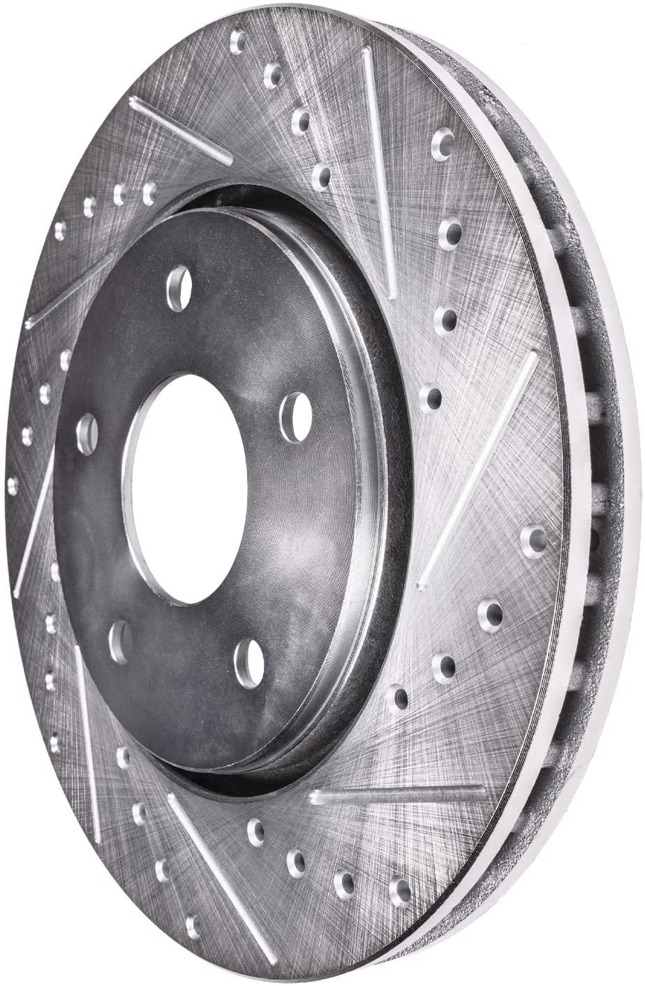 Detroit Axle - 11.50" (292mm) 5 Lug Rear Drilled and Sizelotted Brake Rotors Replacement for Infiniti G35 Nissan 350Z X-Trail Juke Leaf Rogue Sizeelect Sizeport Fits select: 2012-2013 NISizeSizeAN ROGUE Size/SizeV