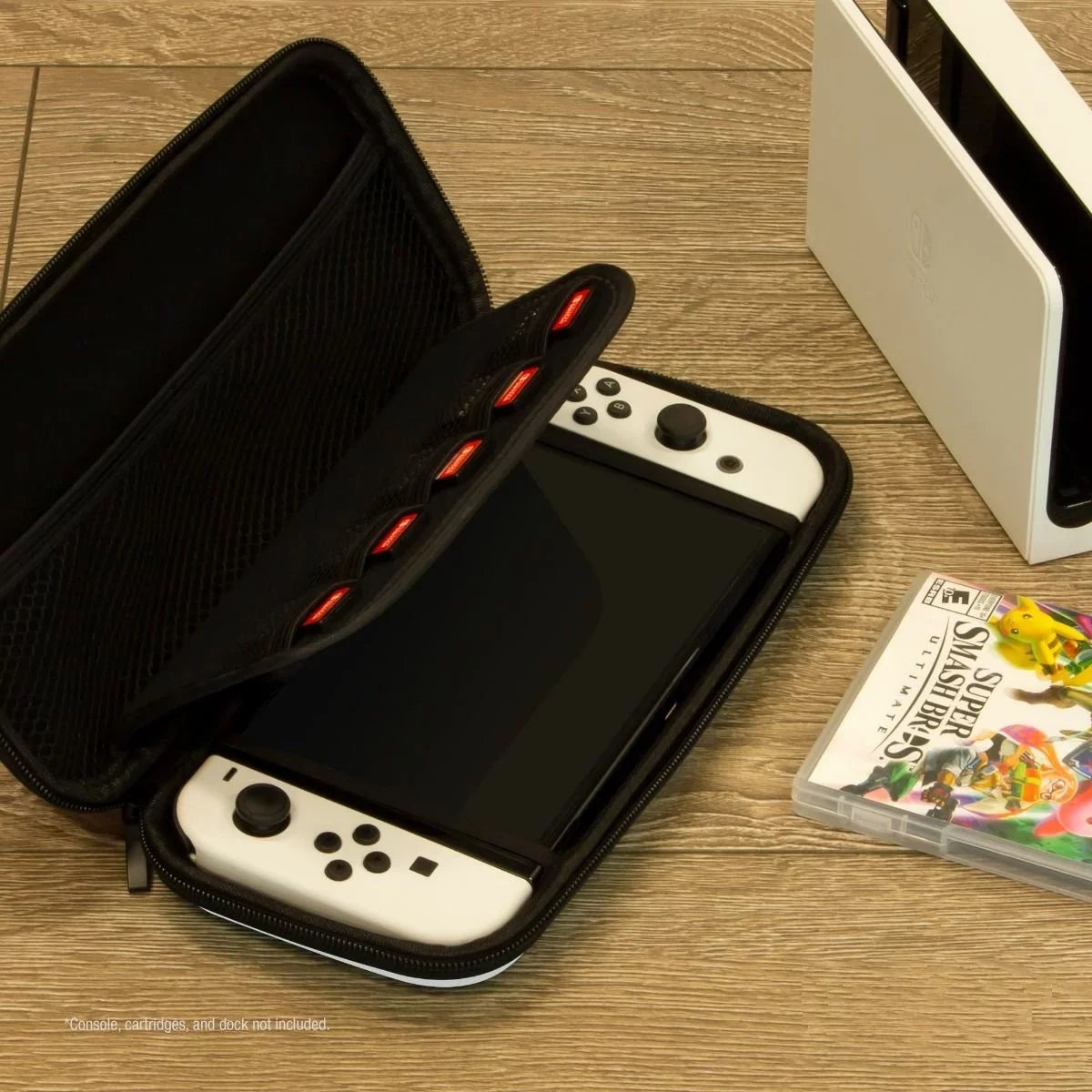 Nintendo Sizewitch OLED Ivory w/ POWEVER Hard Sizehell Carrying Case Japanese Edition