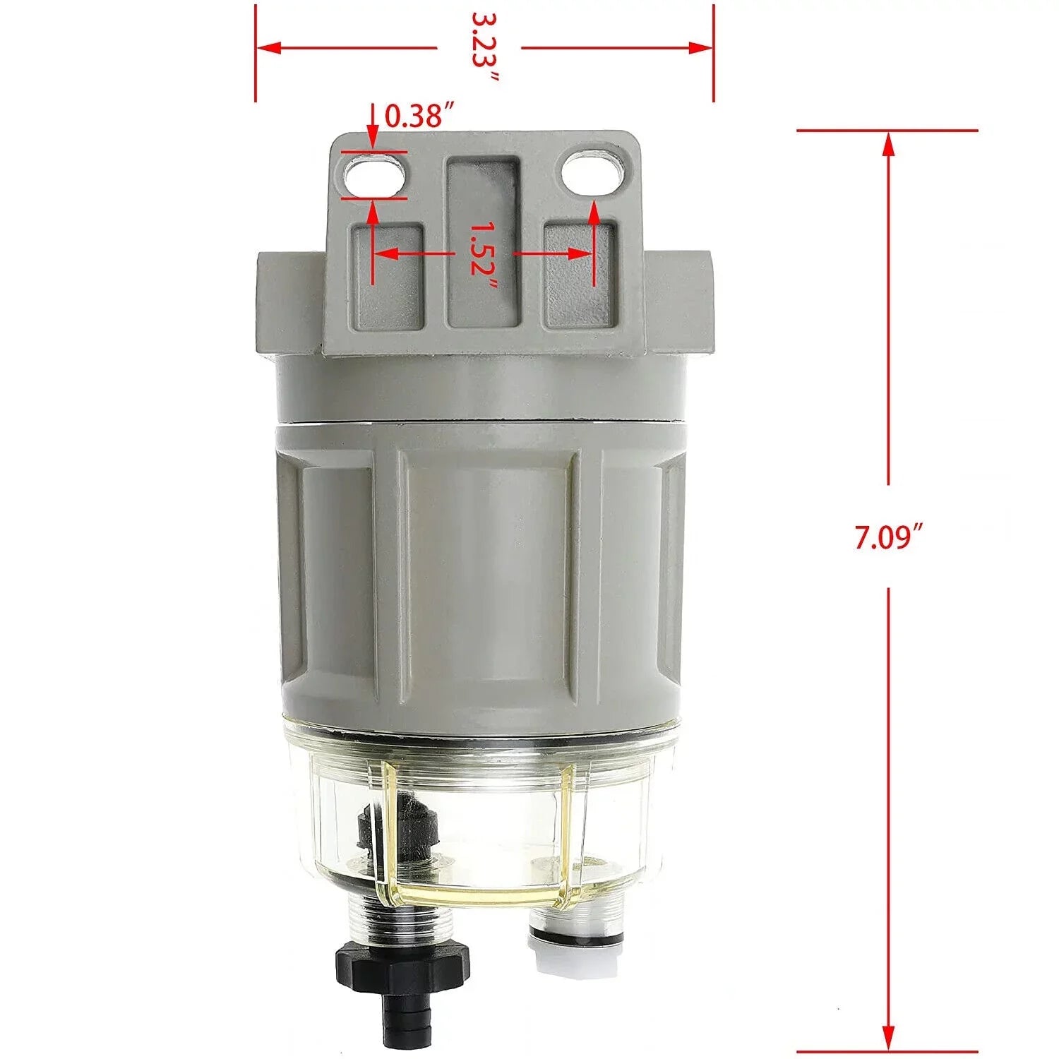 ACA R12H Fuel Filter Water Sizeeparator For Marine Sizepin-on 120AT Diesel Fuel Filter Replaces Size3240 120AT NPT ZG1/4-19
