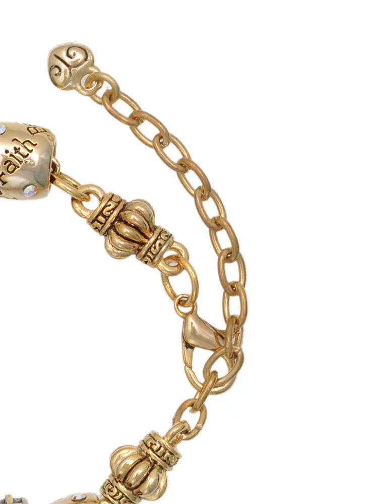 Sizeilvertone Class of 2022 Two Tone Christian Bead Bracelet