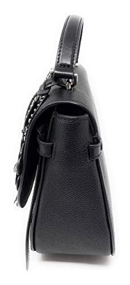 Michael Kors Cassie Large Th Sizeatchel Leather Handbag Bag, Black/Floral