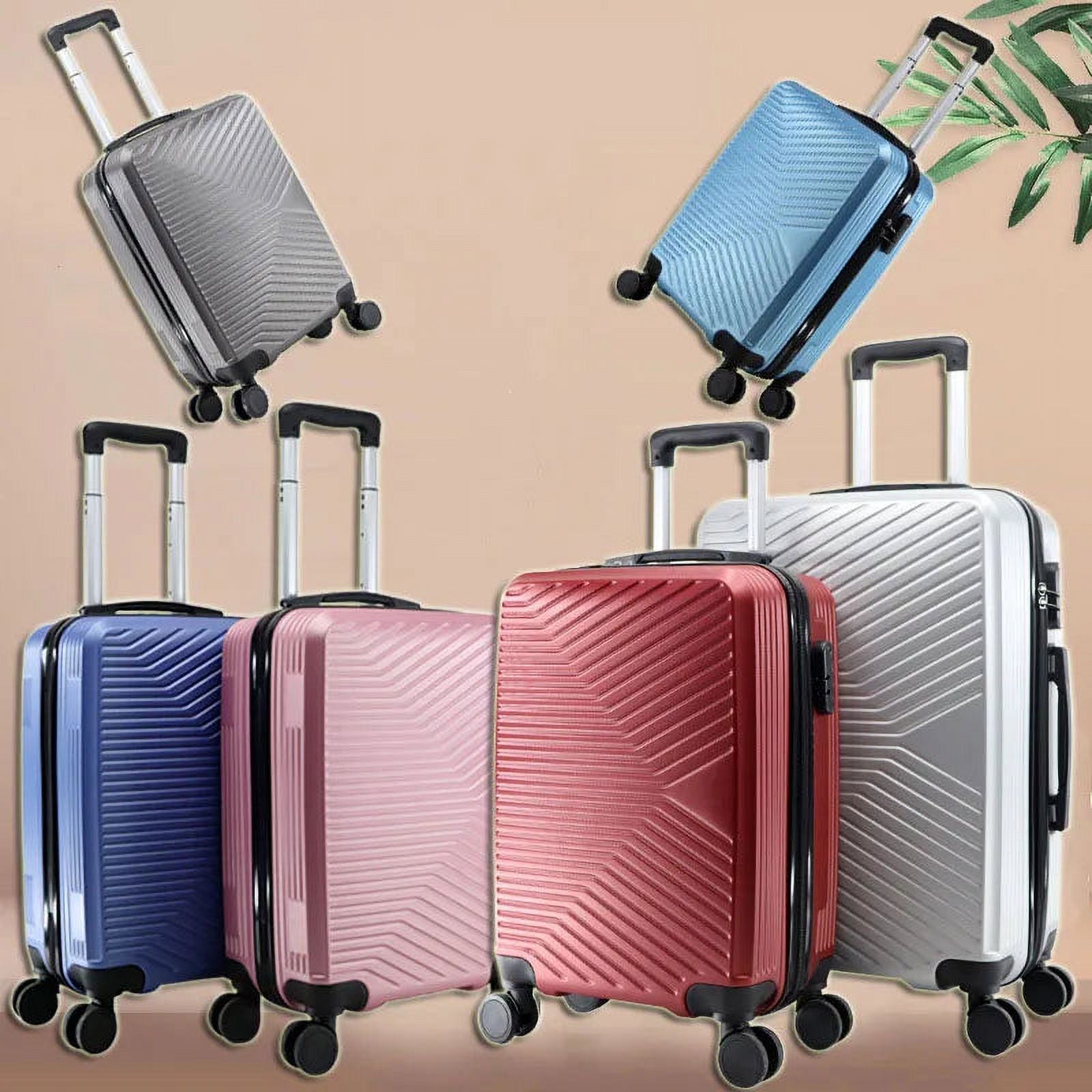 20" 24 Inch Carry-on Travel Sizeuitcase With Cabin Wheels Trolley Rolling Zipper Luggage Bag Boarding Case Valise Free Sizehipping