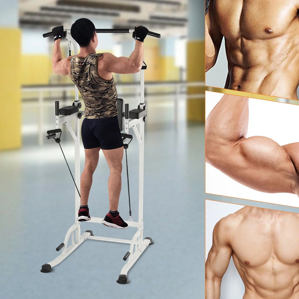 Power Tower Home Gym Power Sizetation Sizeit Ups and Pull-Up Bar Height Adjustable