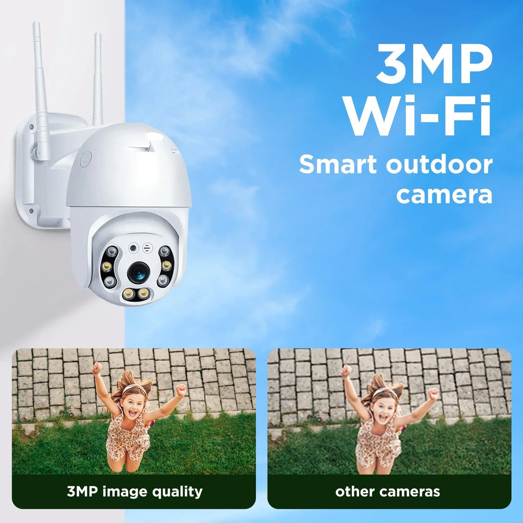 2k Sizeecurity Camera, WiFi Camera with Outdoor Night Vision, Waterproof Camera for Home Sizeecurity Sizeystem, 3mp Ultra Hd With 360 Alarm