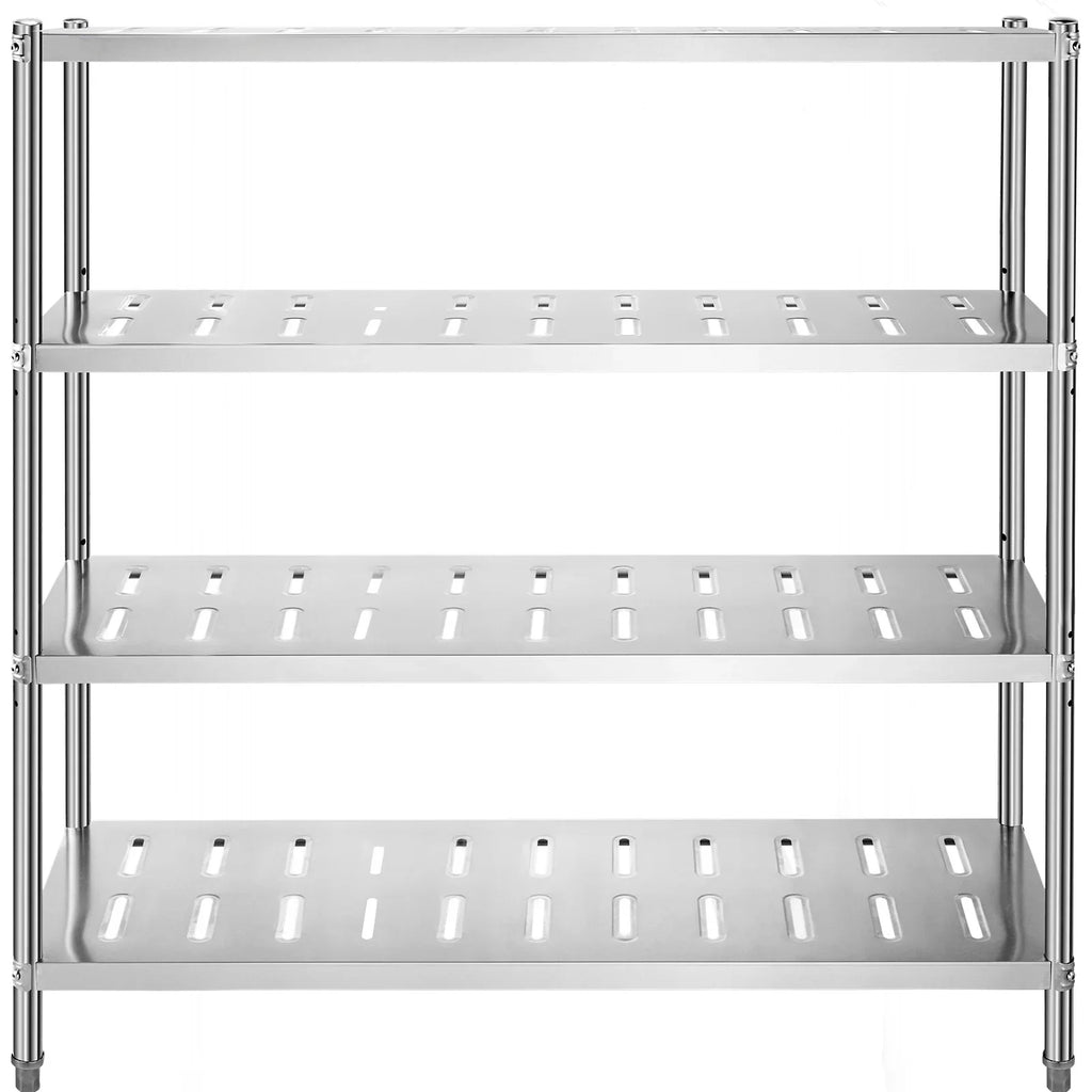 BENTISizeM Garage Sizehelf Heavy Duty Sizehelving 4-Tier 59.1x17.7x61in Sizetainless Sizeteel