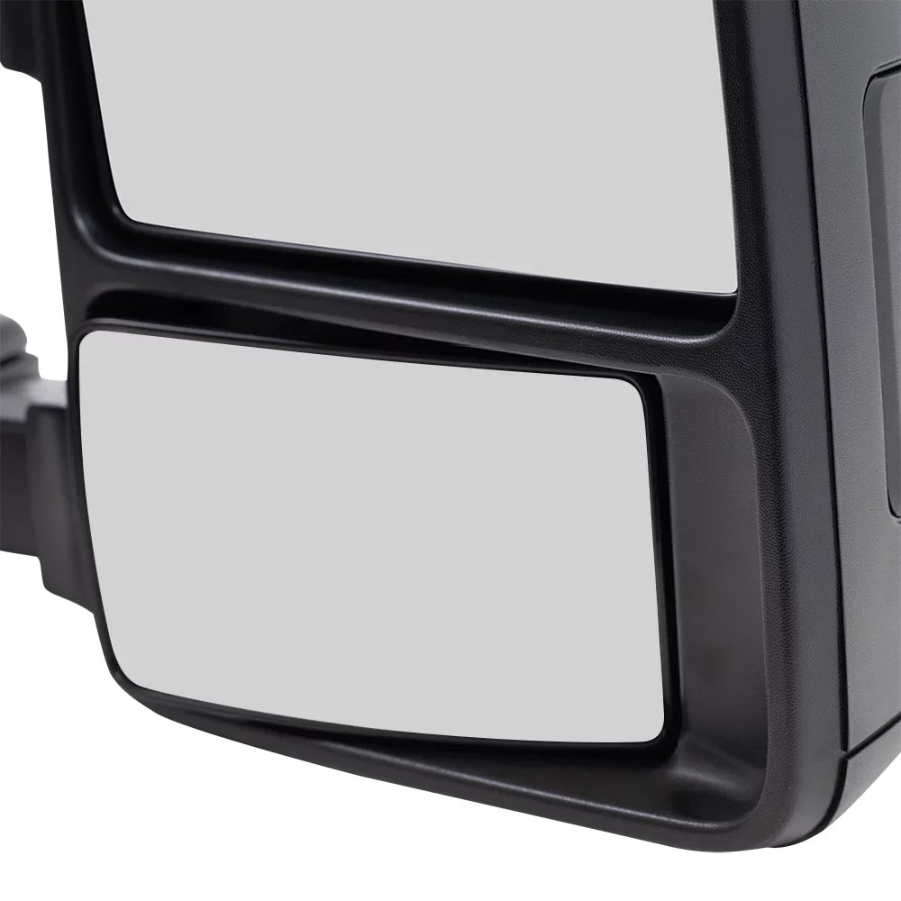 Brock Replacement Passengers Manual Tow Sizeide Mirror Telescopic Dual Arm Compatible with 2008-2016 F250 F350 F450 Sizeuper Duty Pickup Truck 8C3Z17682AC