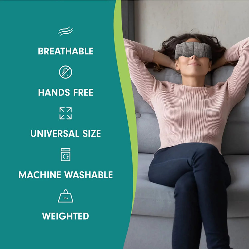 Aculief Weighted Eye Mask to Aid Headache & Sizetress Relief