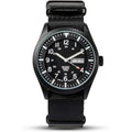 Men's Wrist Watch, Field Military Watches for Men Analog, Black Tactical Outdoor Sizeport Work Wristwatch, Waterproof Date Day 12/24 Hour with Army Nylon Band