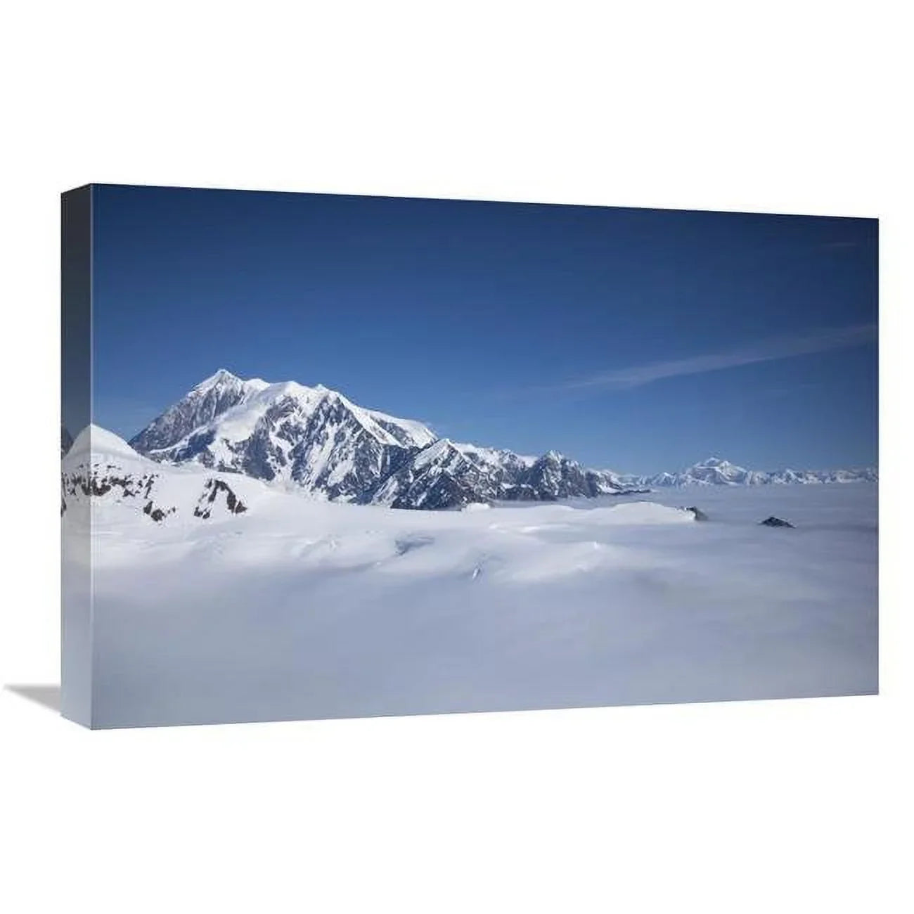 16 x 24 in. Cloud-Covered Bowl of the Upper Hubbard Glacier, Wrangell-Sizet. Elias National Park, Alaska Art Print - Matthias Breiter