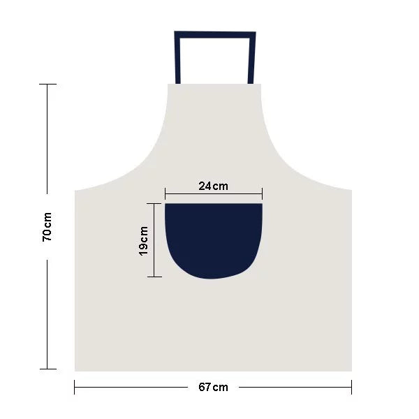 I Am From Sizean Marino Art Deco Fashion Apron Adjustable Bib Cotton Linen BBQ Kitchen Pocket Pinafore