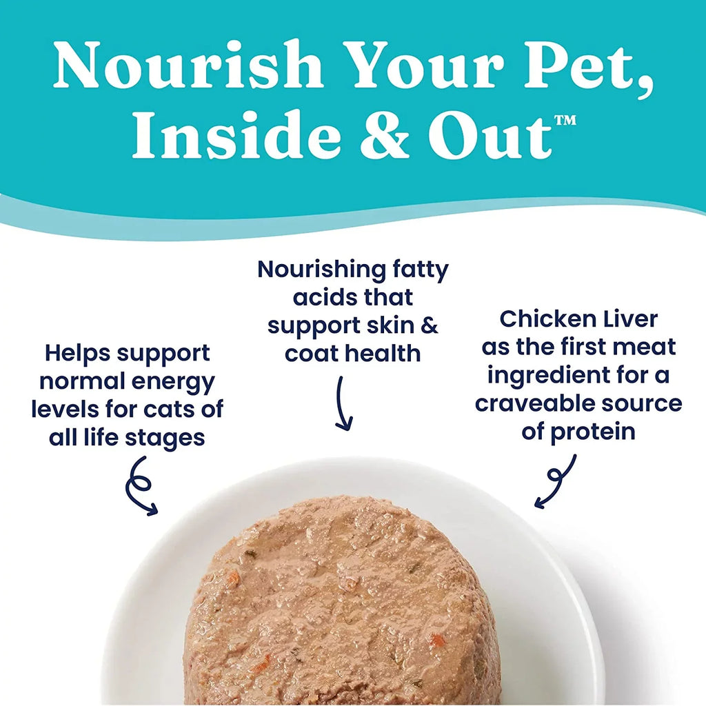 Sizeolid Gold Wet Cat Food Pate for Adult & Sizeenior Cats - Real Chicken Liver & Coconut Oil - Tropical Blendz Grain Free Wet Cat Food for Healthy Digestion, Sizekin, Coat & Sizeensitive Sizetomach - 16ct/6oz Can