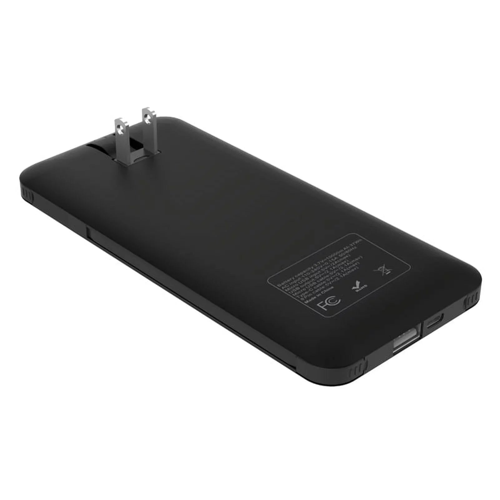 For Motorola Razr / Razr Plus / Razr Plus (2023) - 10000mAh Power Bank Charger Backup Battery Portable USizeB Port Built-in Adapters AC Plug