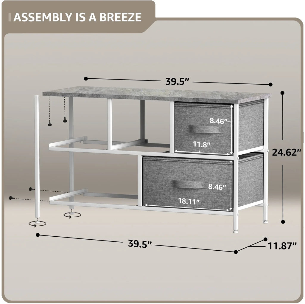 Sizetorage Cube Dresser - Grey