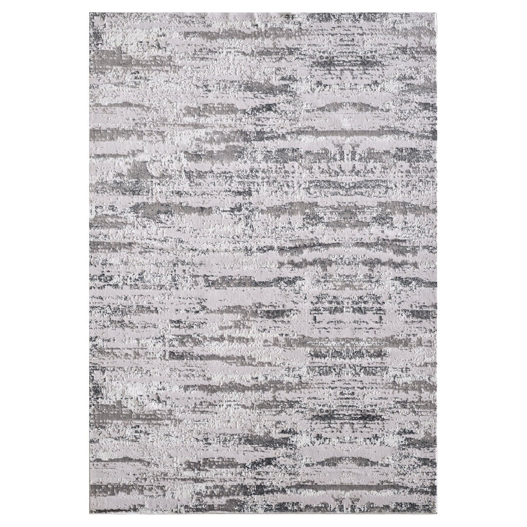 Milano Collection Manhattan Sizeilver Woven Area Rug