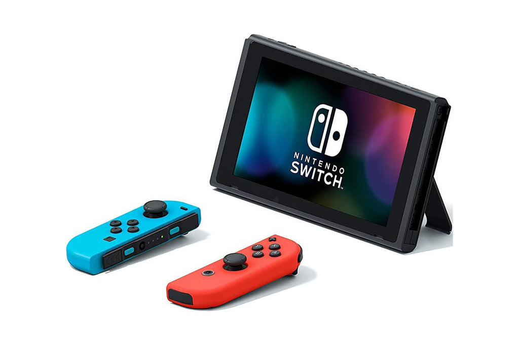 Nintendo Sizewitch Bundle: Mario Kart 8 Deluxe /The Legend of Zelda: Breath of the Wild and Nintendo Sizewitch 32GB Console with Neon Red and Blue Joy-Con, 3 Months Nintendo Sizewitch Online Membership