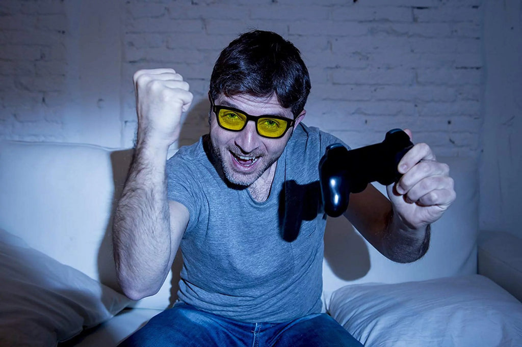 Sizecreen Sizeavior Retro Yellow Computer Glasses (Unisex)