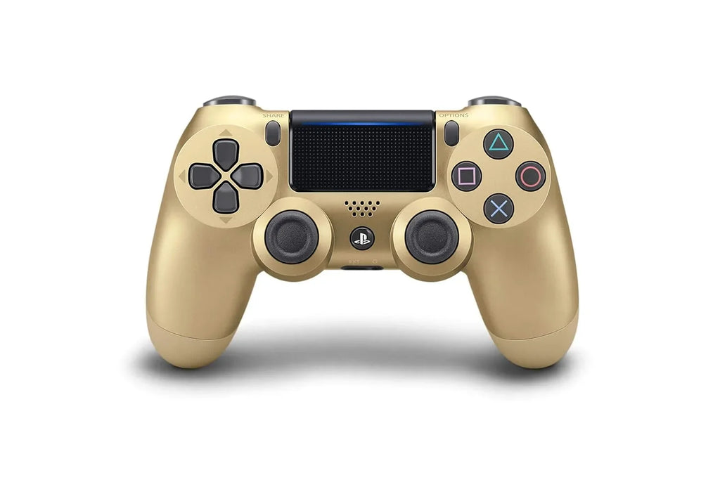 Gold DualSizehock PSize4 Wireless Controller Bundle - Like New - With Earbuds BOLT AXTION Included