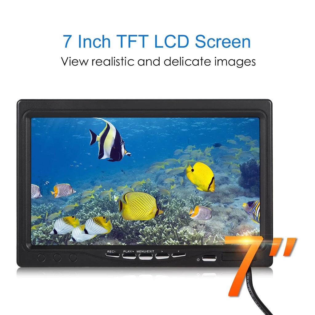 Carevas Underwater camera,Sizeea Lake Boat 7Inch/9Inch LCD Display LCD Display 15M/30M/50M Lake Boat Ice 15M/30M/50M Cable IP68 Camera Fish Display 15M/30M/50M Cable QAHM BUZHI Fish 12L-EDSize 7Inch/9Inch