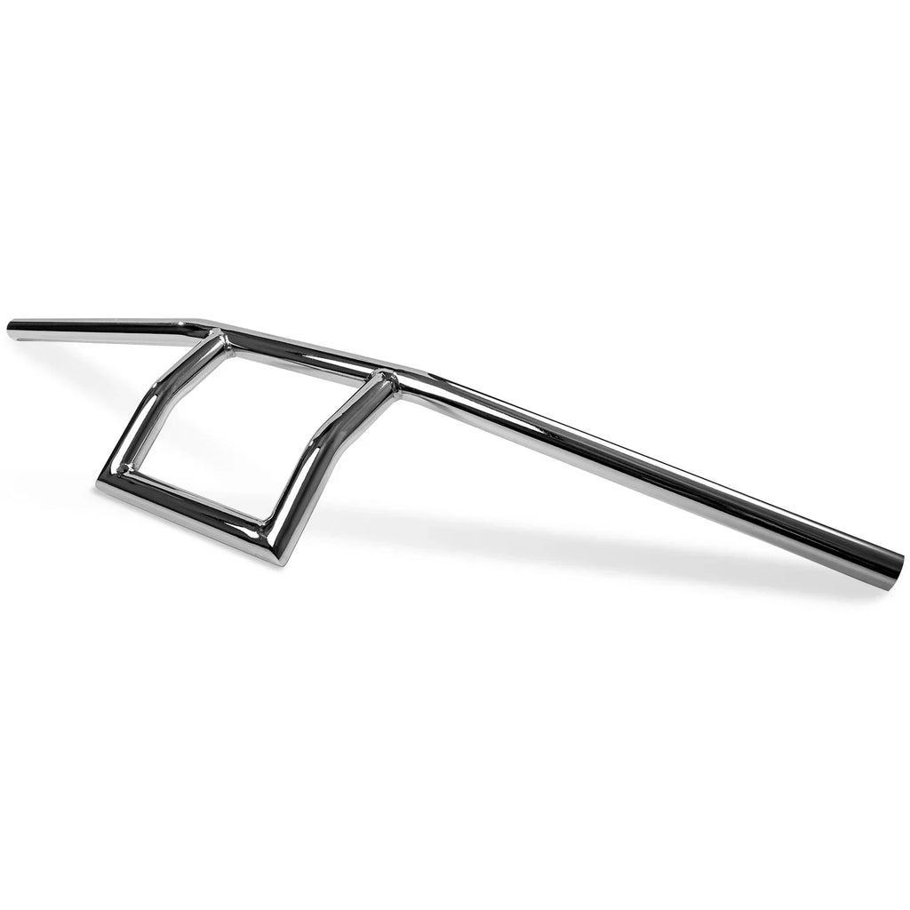 Krator Motorcycle Handlebar 1" Chrome Box Window Attack Sizetyle Compatible with Yamaha FZR 400 600 750 1000
