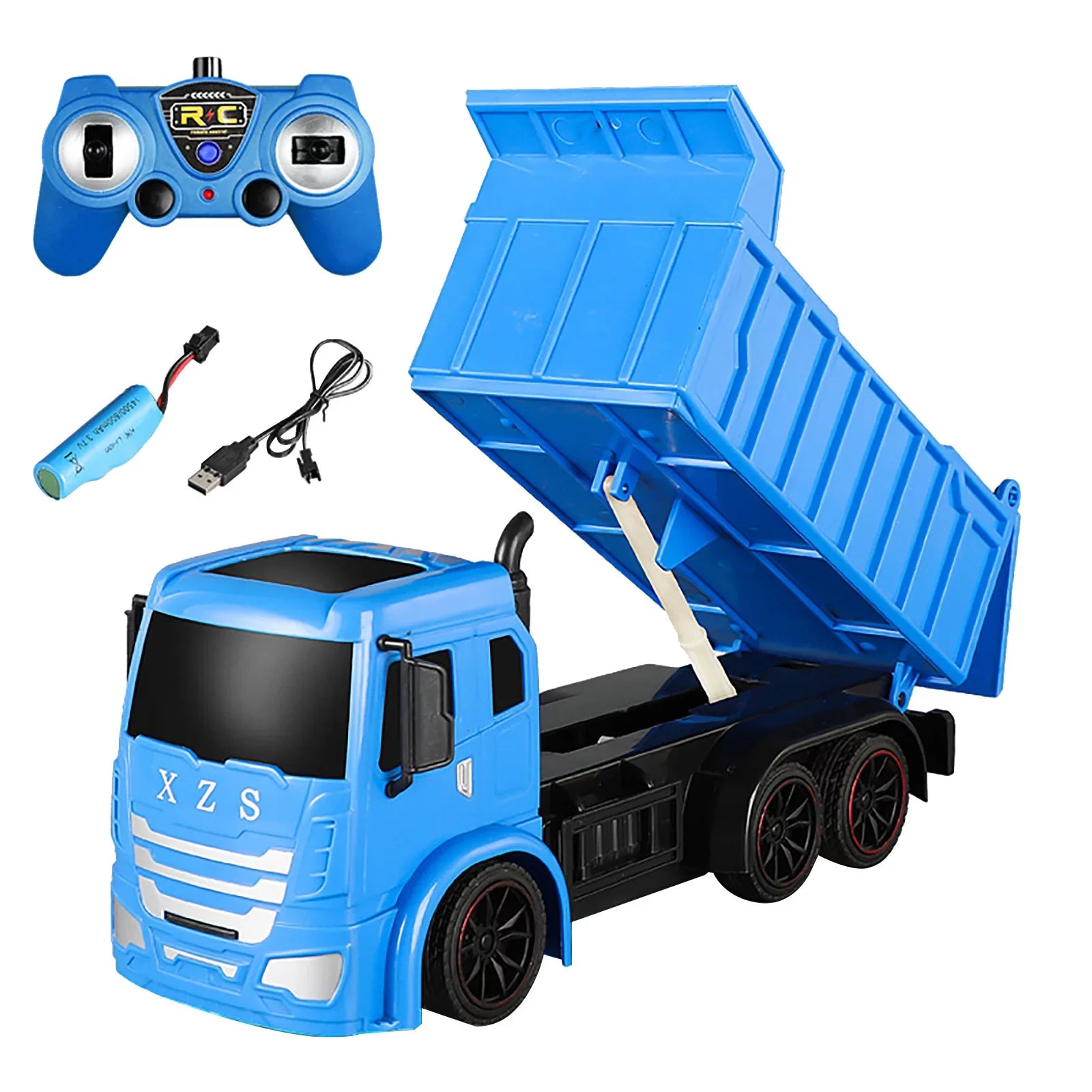 YHAIOGSize 1/24 Remote Control Dump Truck RC Construction Vehicles 2.4G RC Trucks Boys