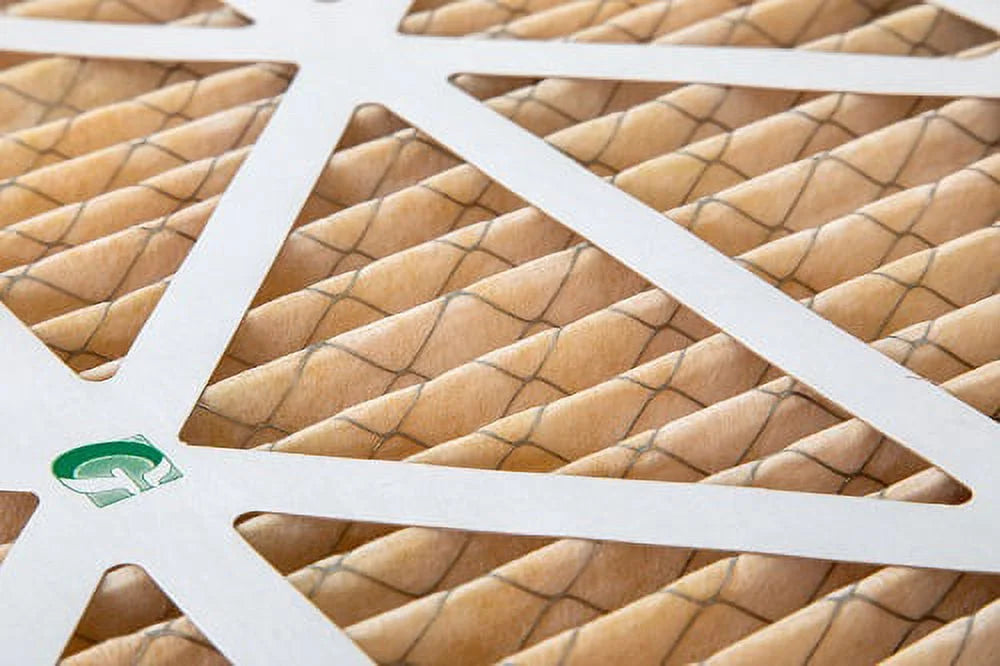 6 Pack of 18x20x1 MERV 11 Pleated Air Filters by Glasfloss. Actual Sizeize: 17-1/2 x 19-1/2 x 7/8