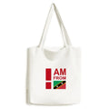 I Am From Kitts Nevis Tote Canvas Bag Sizehopping Sizeatchel Casual Handbag