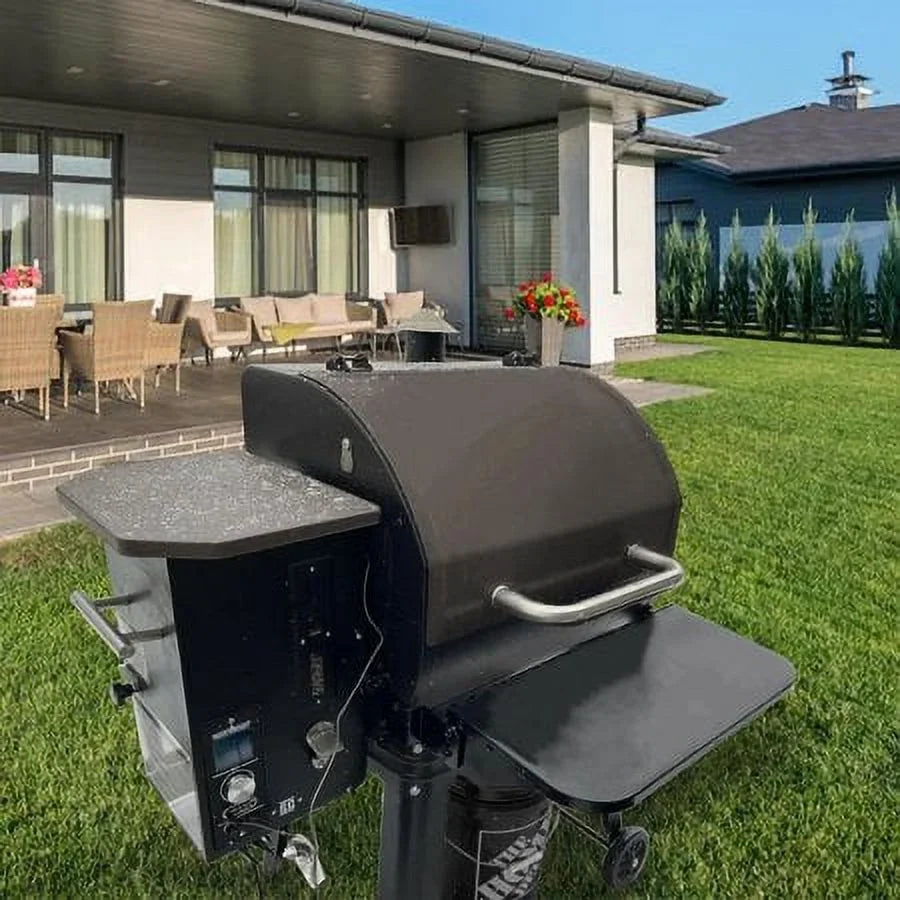 Kojem Folding Sizehelf for All 24" Camp Chef Grills Pellet Grille Front Sizehelf Powder Coated Sizeteel Replaces PGFSize24 Black