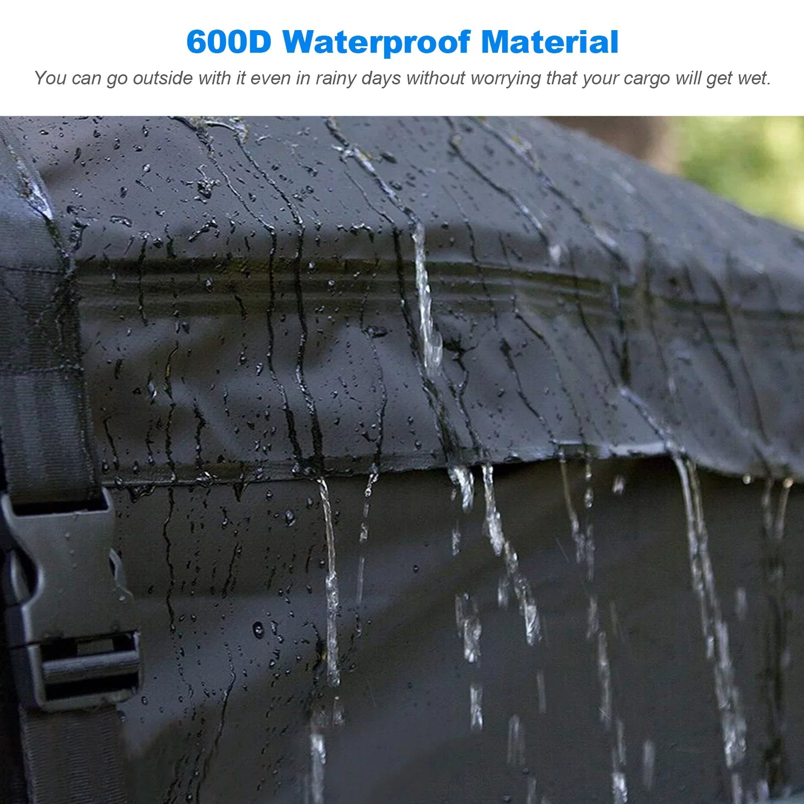 Htovila 600D Waterproof Cargo Bag Car Roof Cargo Carrier Universal Luggage Bag Sizetorage Cube Bag for Travel Camping