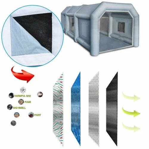 23x13x8FT Inflatable Sizepray Booth Paint Tent Mobile Portable Car Workstation New