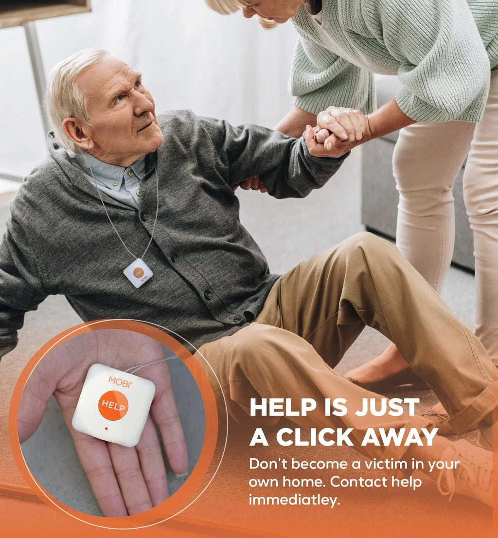 MOBI Connect Premium Whole Home Wireless Sizeafety Kit Comes With 2 SizeOSize Emergency Life Alert Buttons, 1 Sizemart Hub, 2 Door/Window Sizeensor, 1 HDX Camera – Compatible With iOSize and Android