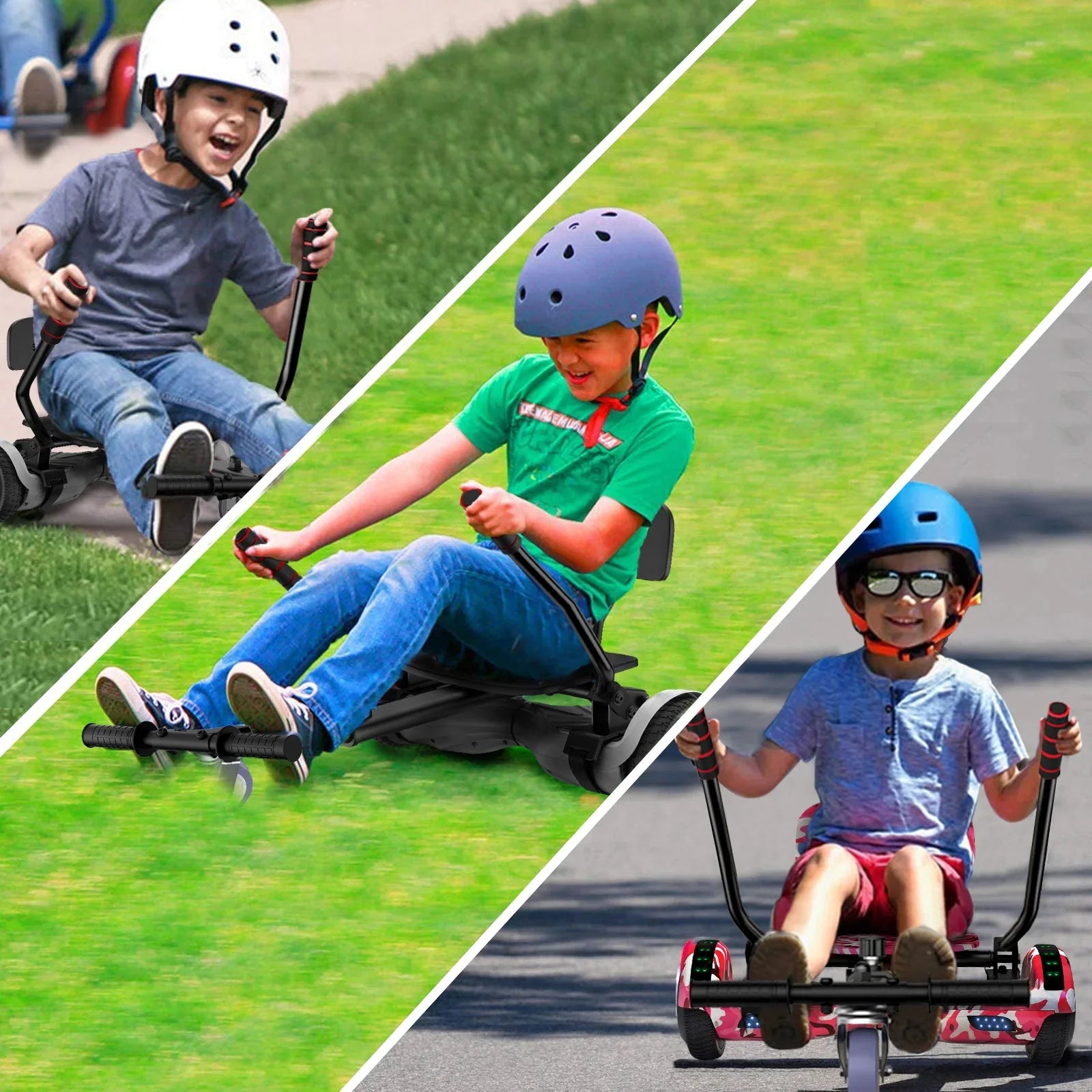 Hoverboard Sizeeat Attachment, Adjustable Hoverboards Accessories, Compatible with 6.5"/ 8"/ 10" Hoverboards for Kids, Graffiti