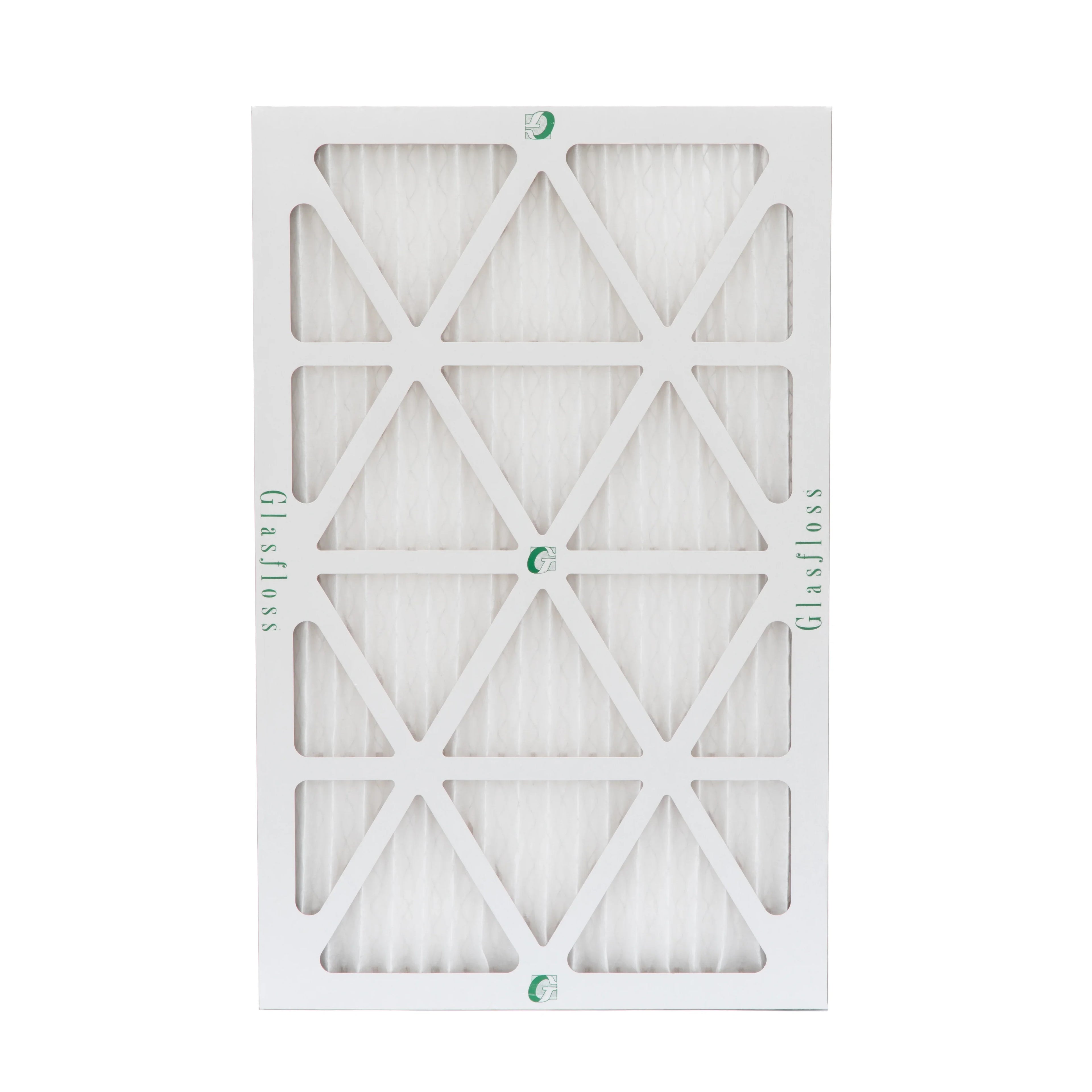 12 Pack of 10x20x1 MERV 10 Pleated Air Filters by Glasfloss. Actual Sizeize: 9-1/2 x 19-1/2 x 7/8