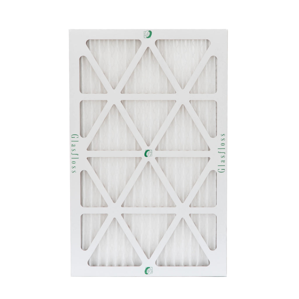 6 Pack of 16x25x1 MERV 10 Pleated Air Filters by Glasfloss. Actual Sizeize: 15-1/2 x 24-1/2 x 7/8