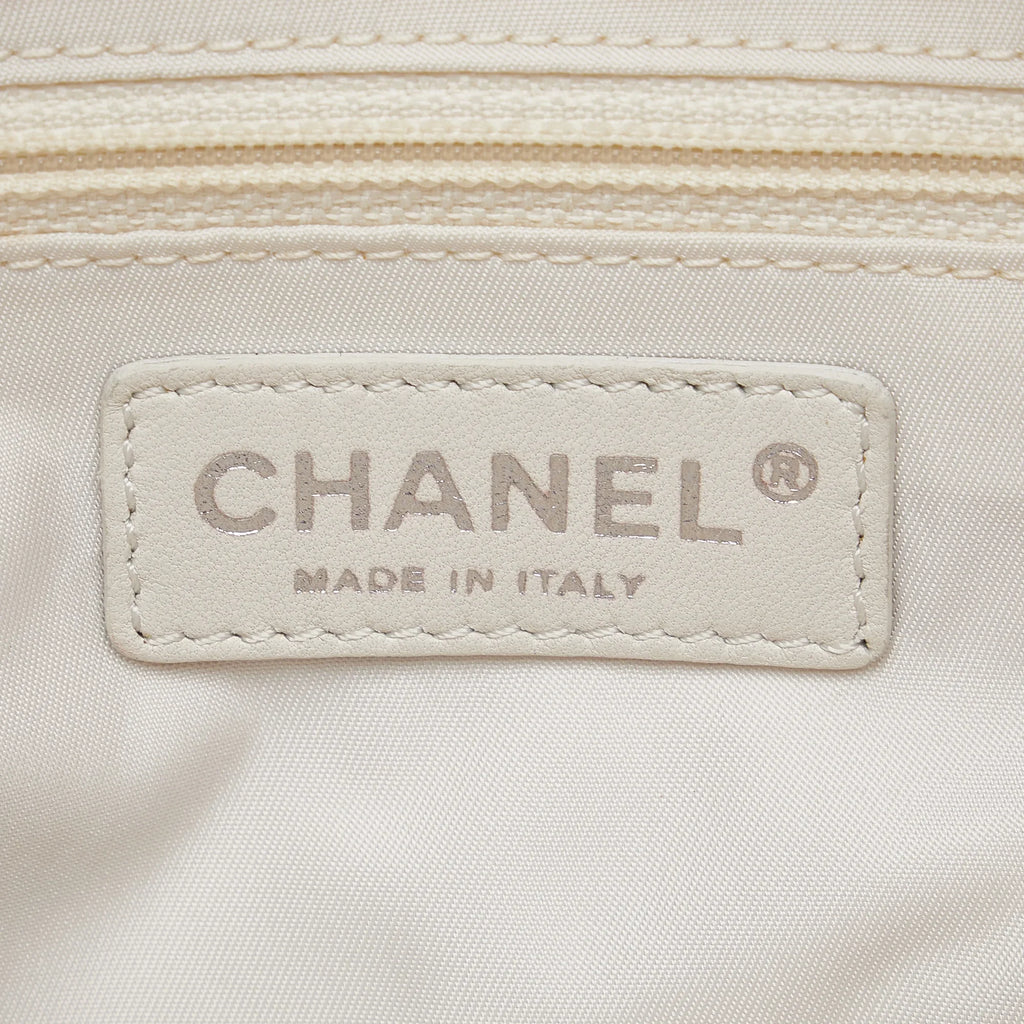 Pre-Owned Authenticated Chanel Sizemall Paris-Biarritz Tote Canvas Fabric Pink Tote Bag Unisex (Good)