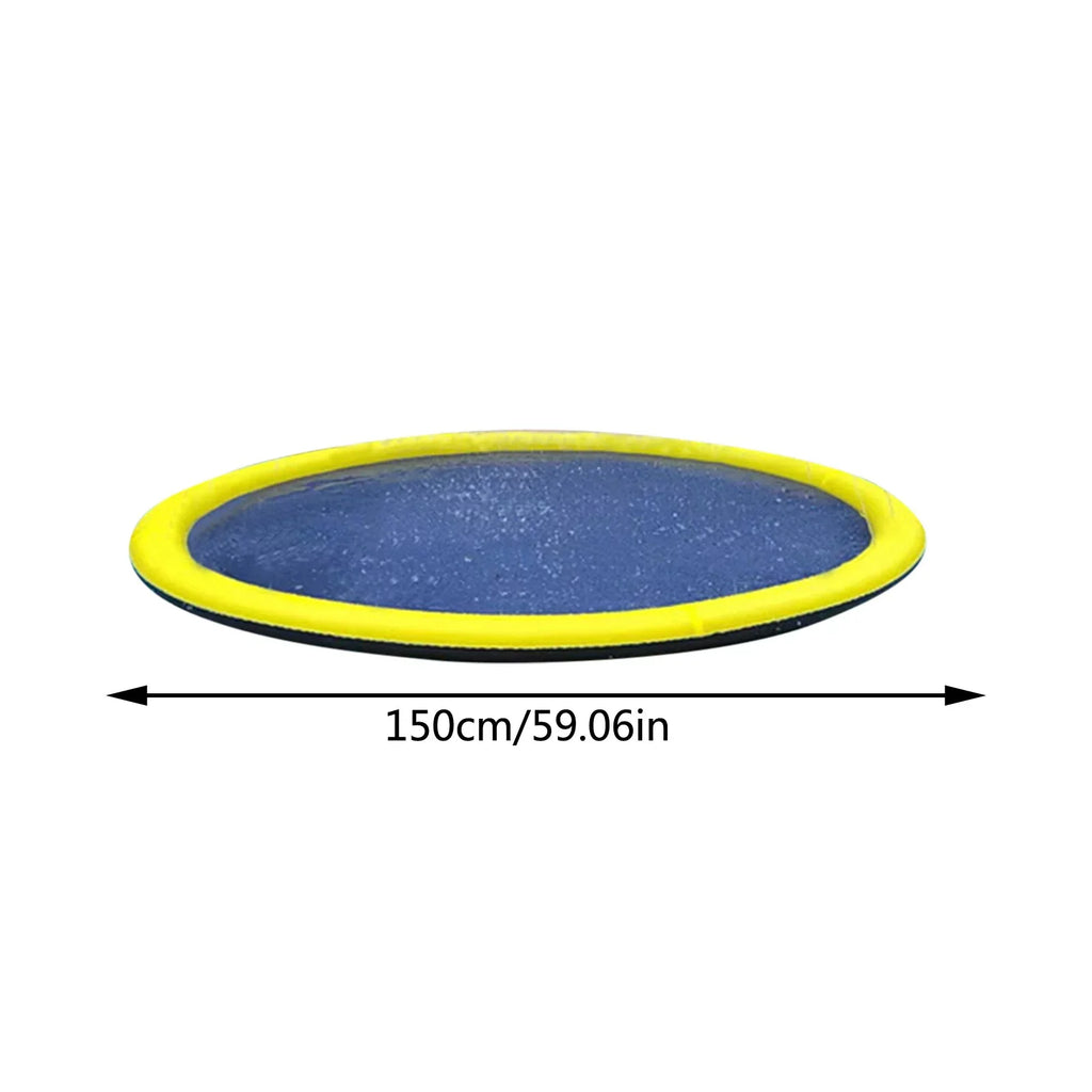 YHAIOGSize 150CMPVC Pet Sizepray Mat Outdoor Non Sizelip Sizeplashing Mat Dog Sizewimming Bath Sizeprinkler Mat
