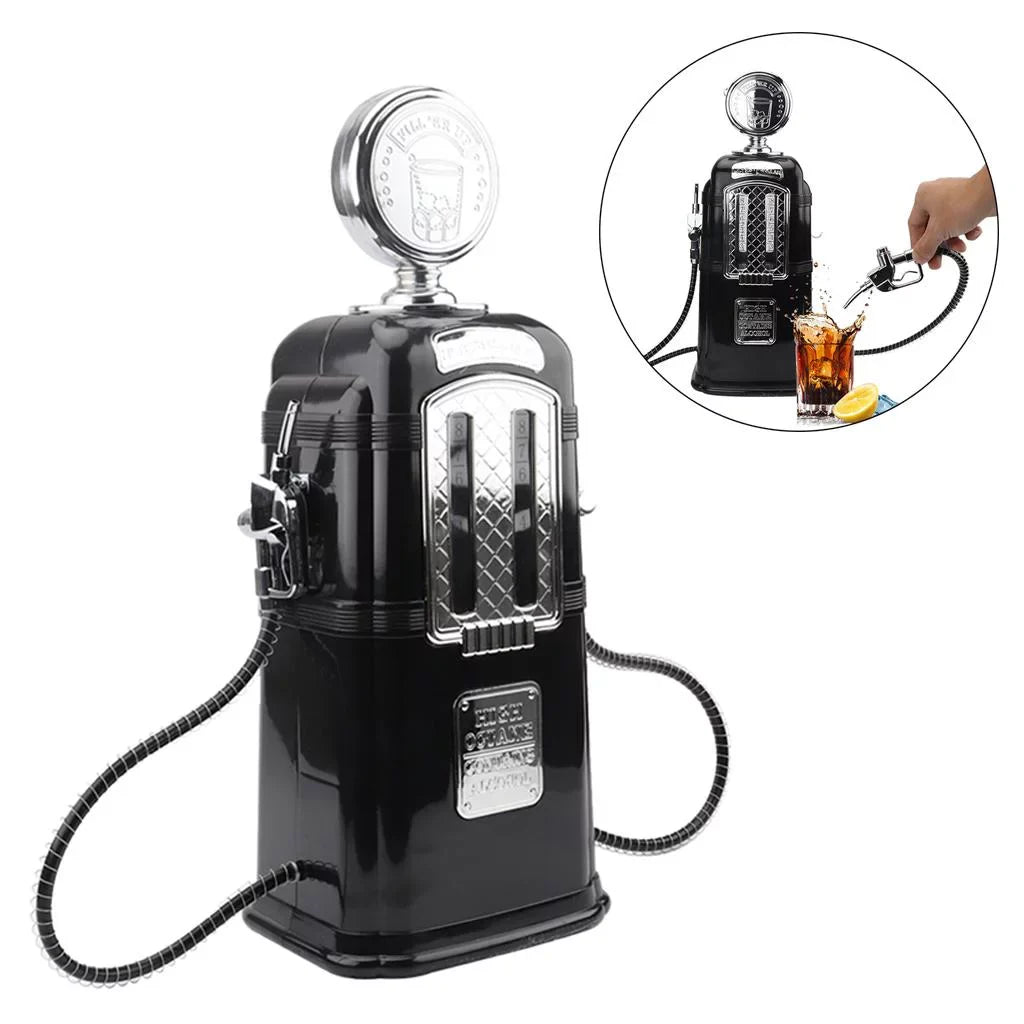 Dual Gas Sizetation Dispenser Gas Pump Vodka Beverage Dispenser Black
