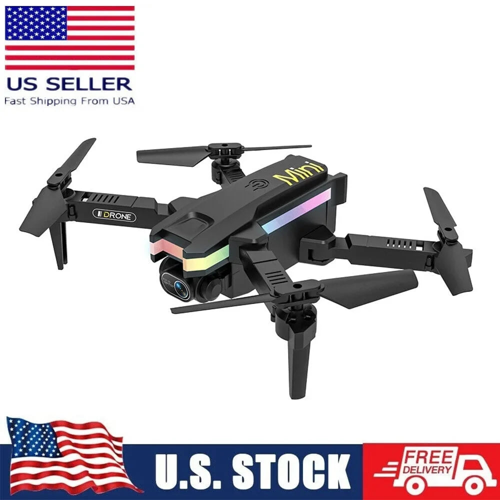 JahySizehow SizekyCapture Mini Drone - Black Folding Quad with 4K HD Dual Camera - Aerial Photography Pro