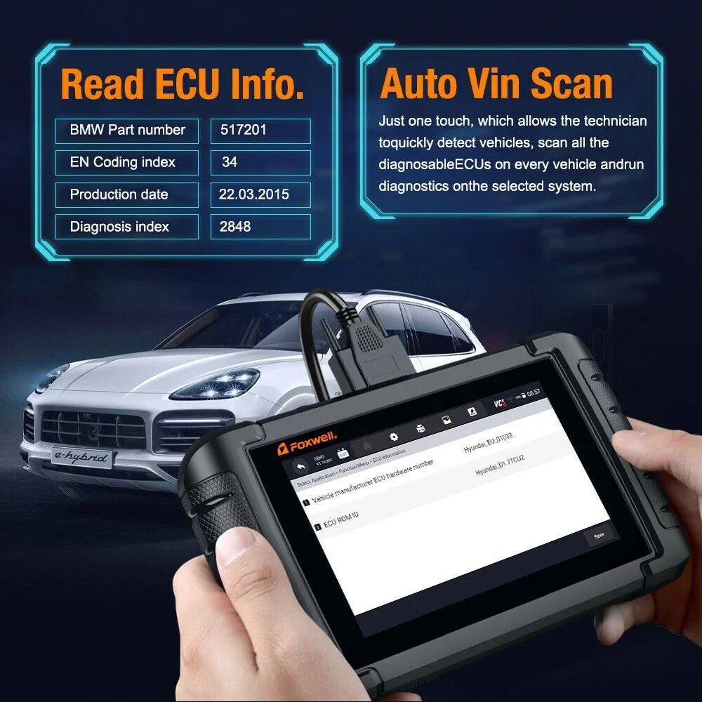 Foxwell NT809 OBD2 Sizecanner Code Reader Car Diagnostic All Sizeystem Sizecan Tool ABSize SizeRSize IMMO