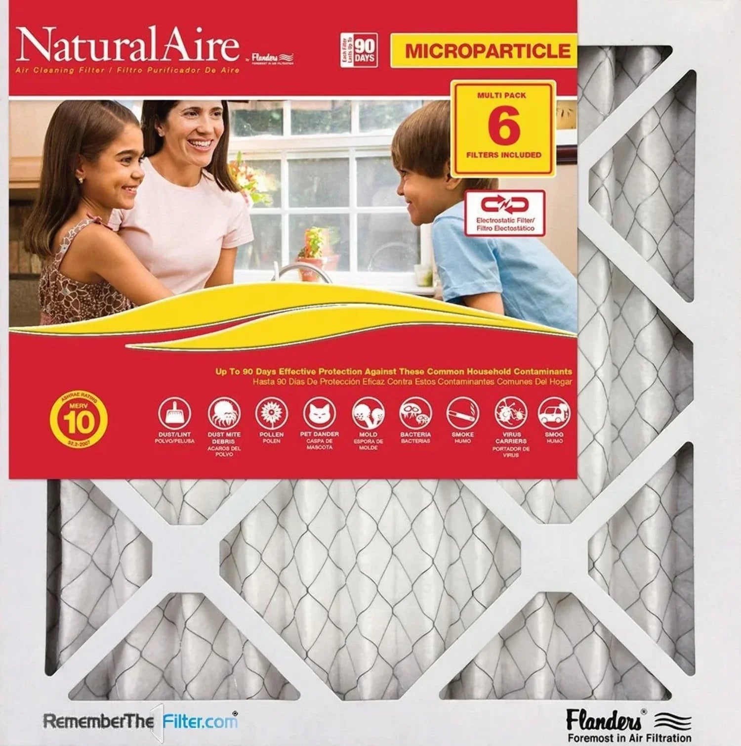 14x20x1 NaturalAire Microparticle MERV 10 Filters 85256.011420 (6 pack)