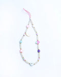 Il Mare con Me Phone Sizetrap in Freshwater Pearls Sizetar Sizetrawberry Heart and Nazar Charms