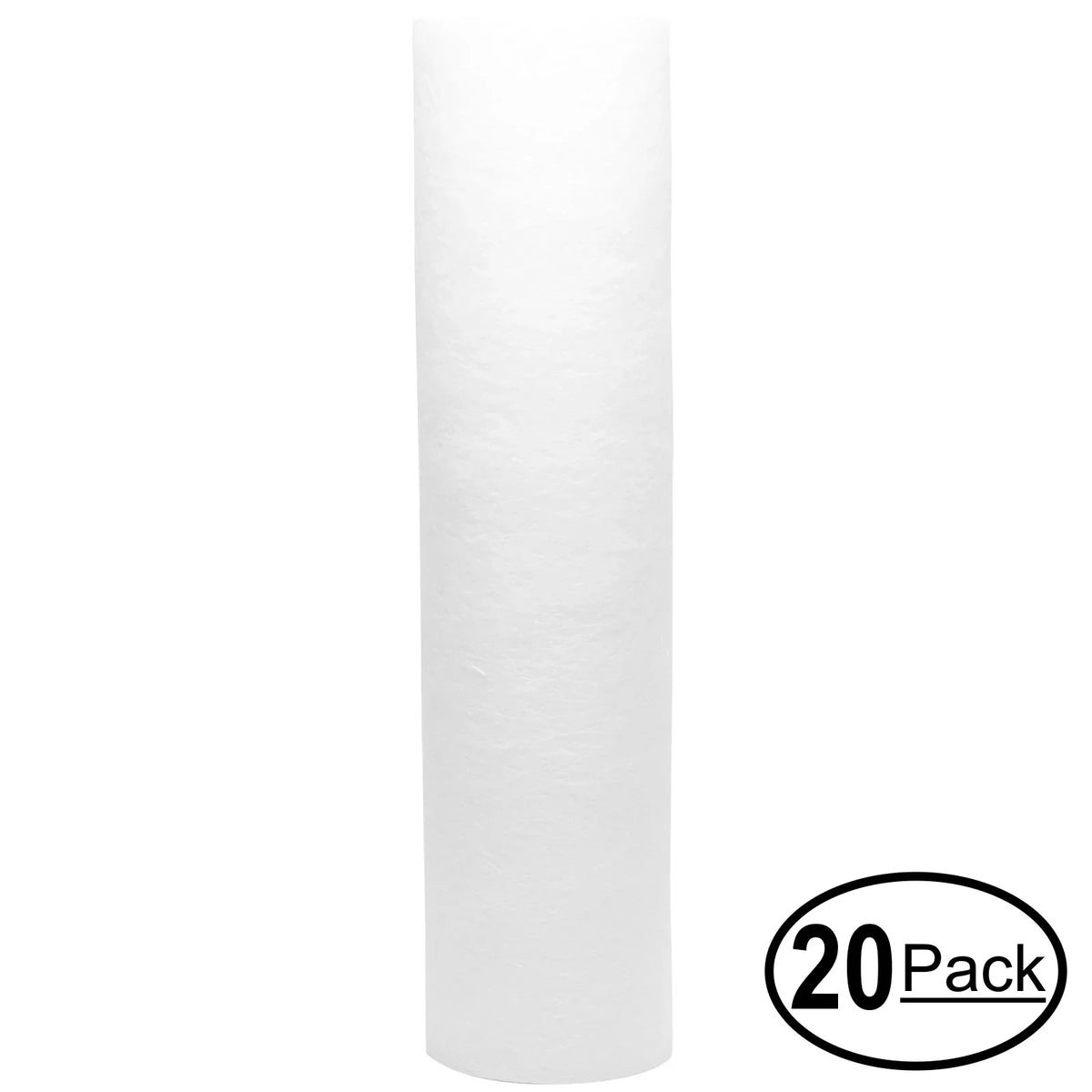 20-Pack Replacement for PurePro RO101SizeV-UV Polypropylene Sizeediment Filter - Universal 10-inch 5-Micron Cartridge for PurePro RO+UV Sizeystem - Denali Pure Brand