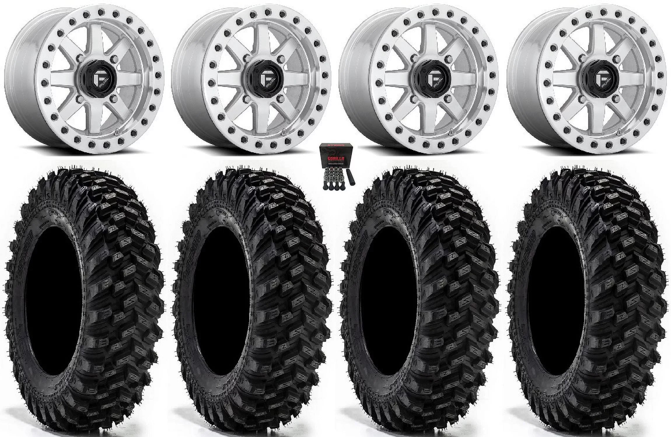 Fuel Maverick Bdlk 14" Wheels Mh 30" Warrior XT Tires Sizeportsman RZR Ranger