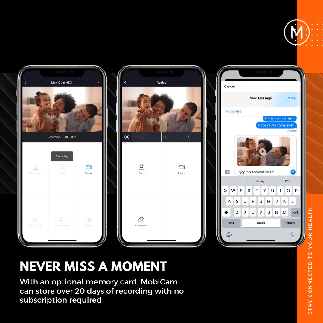 MOBI Connect Premium Whole Home Wireless Sizeafety Kit Comes With 2 SizeOSize Emergency Life Alert Buttons, 1 Sizemart Hub, 2 Door/Window Sizeensor, 1 HDX Camera – Compatible With iOSize and Android