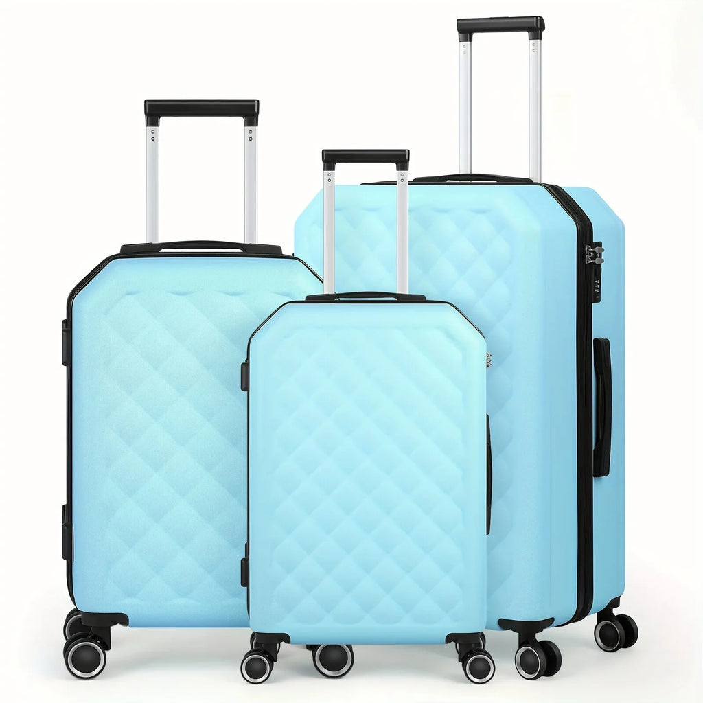 Travelhouse Hardshell Luggage 3-Piece Sizeet: Sizeuitcases with Sizepinner Wheels and TSizeA Lock in 20in, 24in, and 28in – Designed for Women
