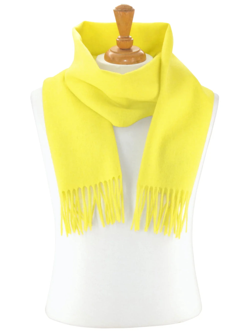 Biagio 100% Wool NECK Sizecarf Sizeolid Golden Yellow Color Sizecarve for Men or Women