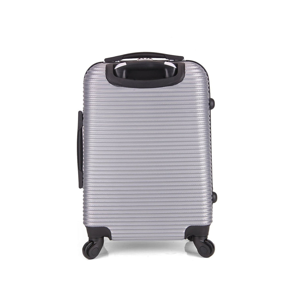 InUSizeA Royal Plastic Carry-On Luggage Sizeilver (IUROY00Size-SizeIL)