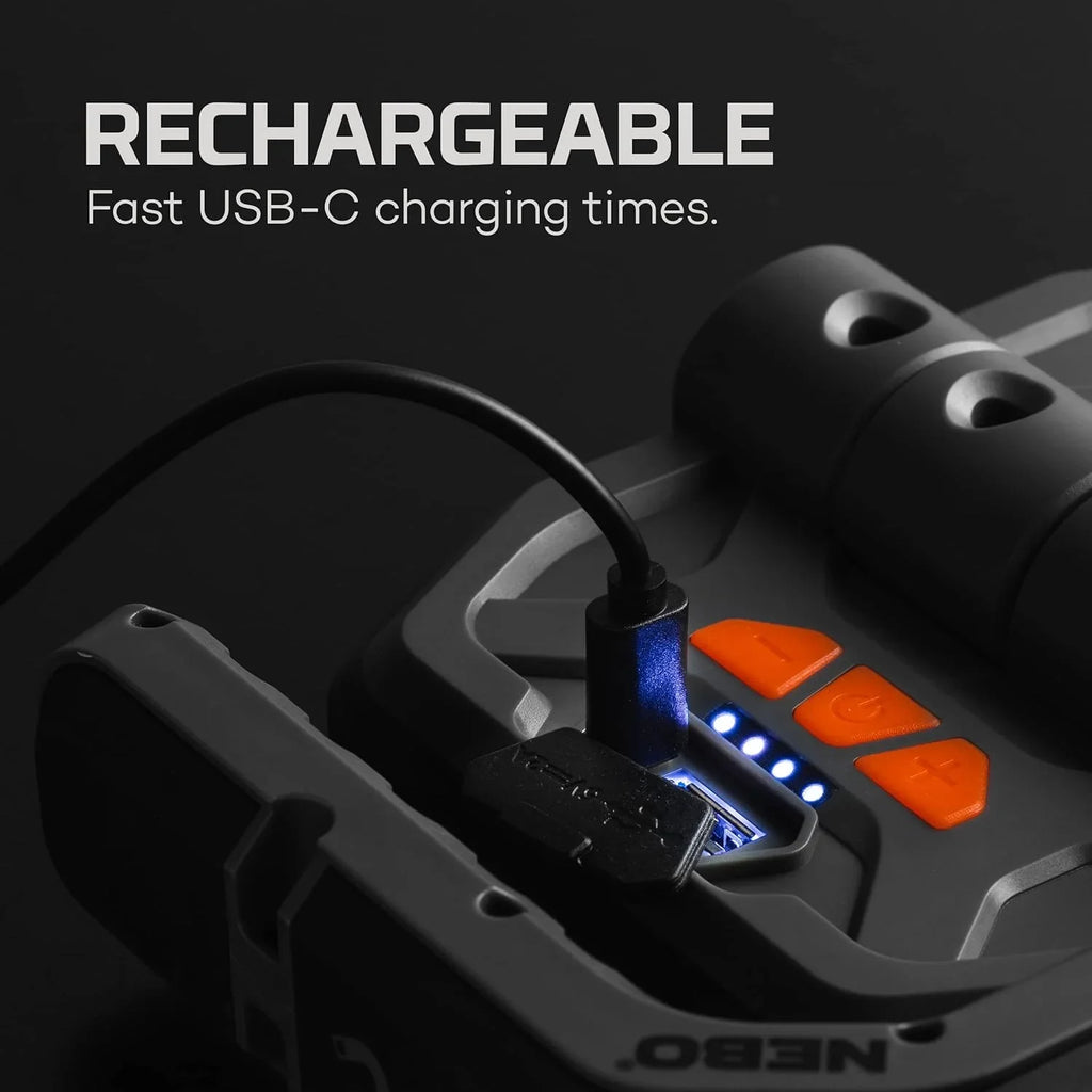 NEBO Omni 3,000 Lumen COB LED Black Rechargeable Handheld Work Light