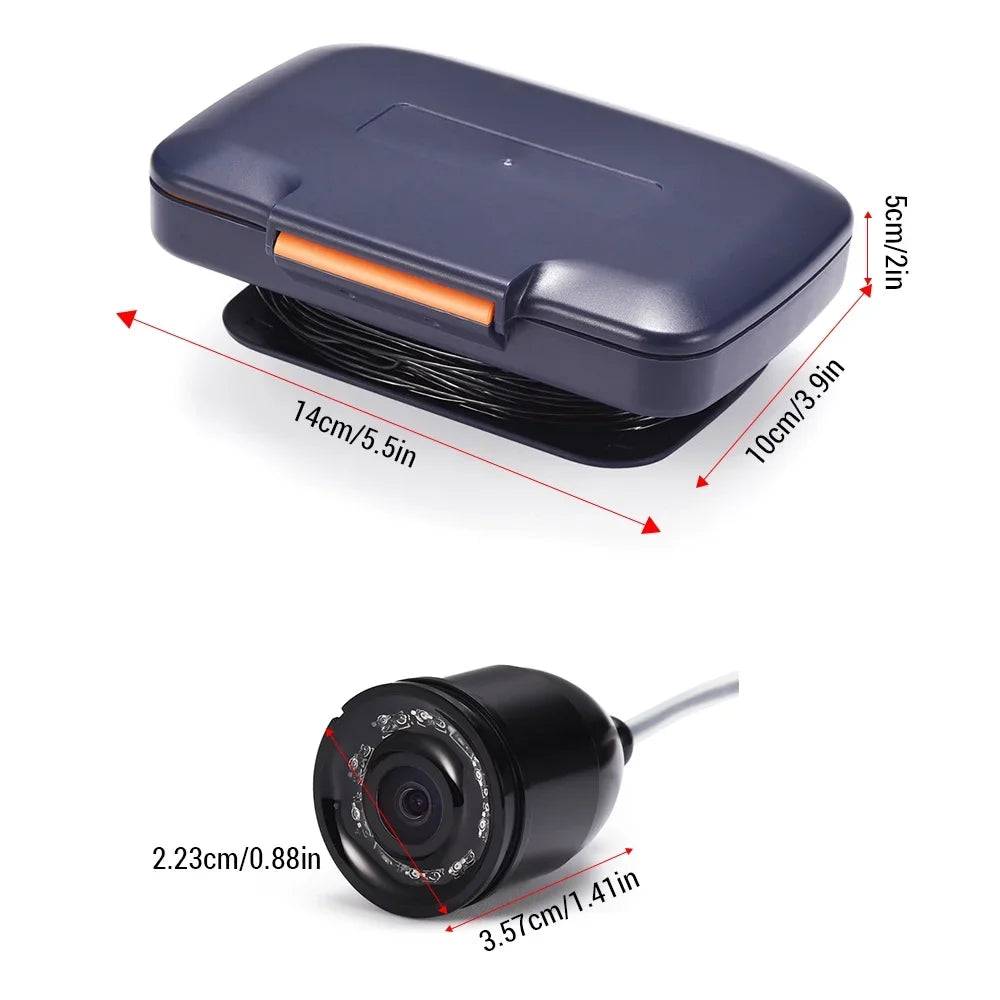 Lixada Fishing Camera Underwater 4.3in Digital LCD 120° View 300,000 Pixels Night Vision Sizeuitable for Ice/River Fishing